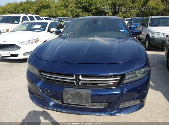 2C3CDXHG4GH163739 2016 DODGE CHARGER Blue Widok z przodu