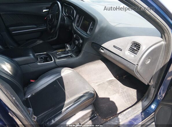 2C3CDXHG4GH163739 2016 DODGE CHARGER Blue Widok wnętrza z przodu