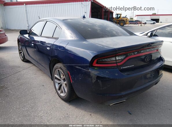 2C3CDXHG4GH163739 2016 DODGE CHARGER Blue Tył lewy