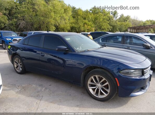 2C3CDXHG4GH163739 2016 DODGE CHARGER Blue Widok wnętrza z tyłu