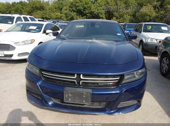 2C3CDXHG4GH163739 2016 DODGE CHARGER Blue Widok zestawu wskaźników