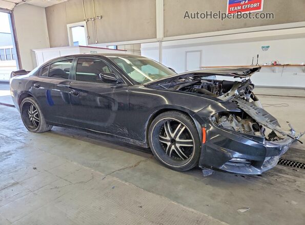 2C3CDXHG4GH330326 2016 DODGE CHARGER Black Передня права чверть