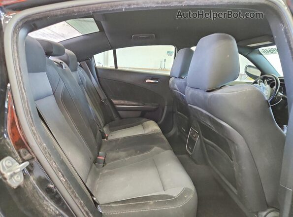 2C3CDXHG4GH330326 2016 DODGE CHARGER Black Вид задніх сидінь