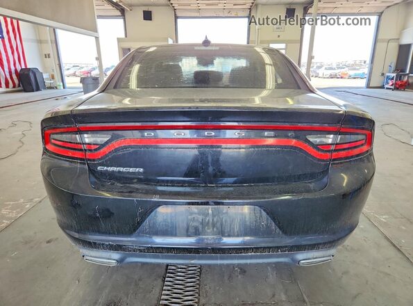 2C3CDXHG4GH330326 2016 DODGE CHARGER Black Вид ззаду