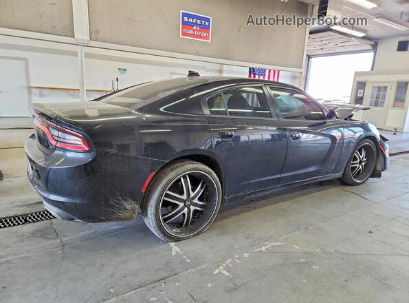 2C3CDXHG4GH330326 2016 DODGE CHARGER Black Задня права чверть