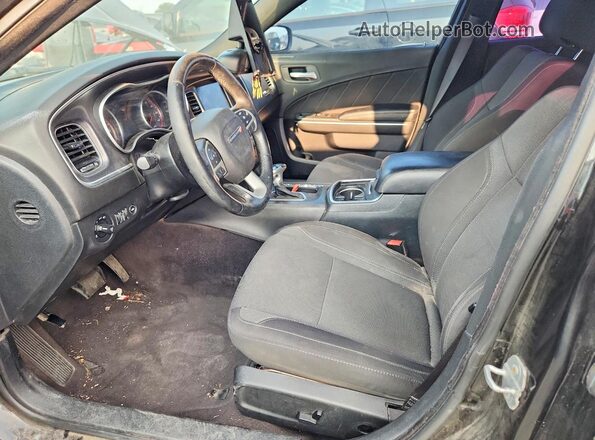 2C3CDXHG4GH355307 2016 DODGE CHARGER Черный Вид салона спереди