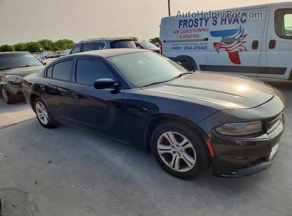 2C3CDXHG4GH355307 2016 DODGE CHARGER Черный Передняя правая четверть