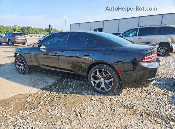 2C3CDXHG4GH356344 2016 DODGE CHARGER Black Tył lewy