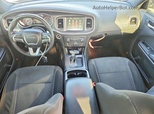2C3CDXHG4GH356344 2016 DODGE CHARGER Black Widok deski rozdzielczej