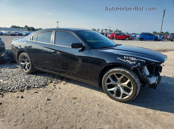 2C3CDXHG4GH356344 2016 DODGE CHARGER Black Przód prawy