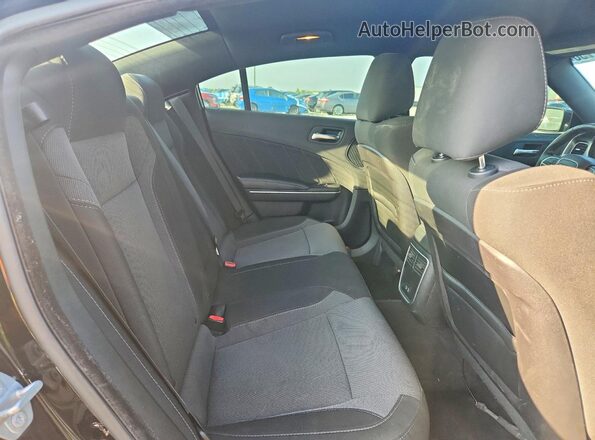 2C3CDXHG4GH356344 2016 DODGE CHARGER Black Widok tylnych siedzeń