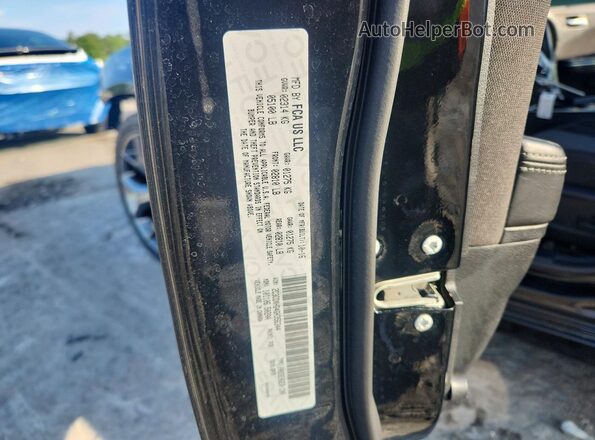 2C3CDXHG4GH356344 2016 DODGE CHARGER Black Widok naklejki z numerem VIN
