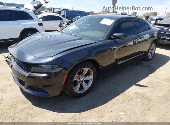 2C3CDXHG4HH574964 2017 DODGE CHARGER Black Передня ліва чверть