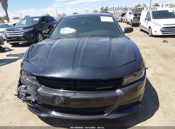 2C3CDXHG4HH574964 2017 DODGE CHARGER Black Вид щитка приладів
