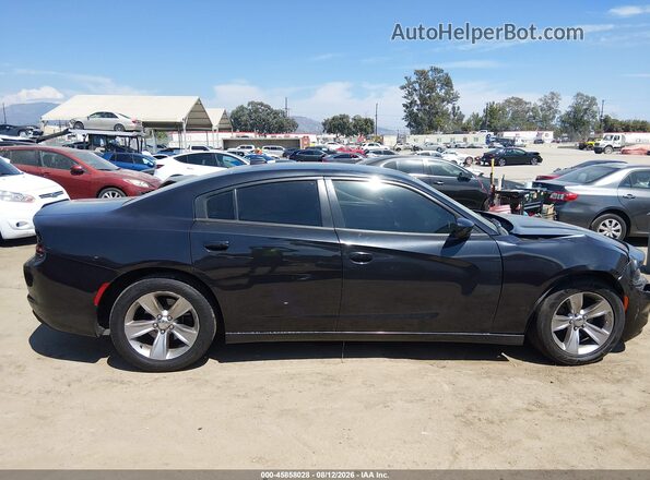 2C3CDXHG4HH574964 2017 DODGE CHARGER Black Вид задньої частини салону
