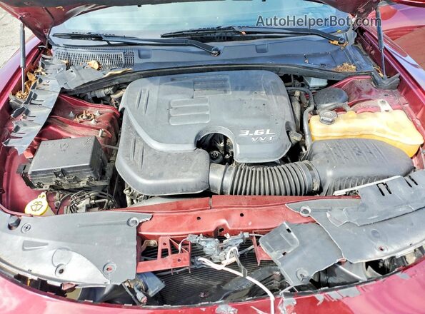 2C3CDXHG4KH513055 2019 DODGE CHARGER Maroon Rear interior view