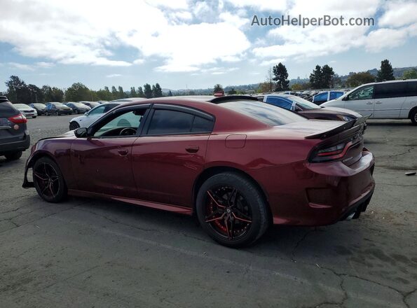 2C3CDXHG4KH513055 2019 DODGE CHARGER Maroon Rear left