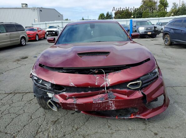 2C3CDXHG4KH513055 2019 DODGE CHARGER Maroon Front view