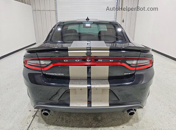 2C3CDXHG4KH527036 2019 DODGE CHARGER Black Widok z tyłu