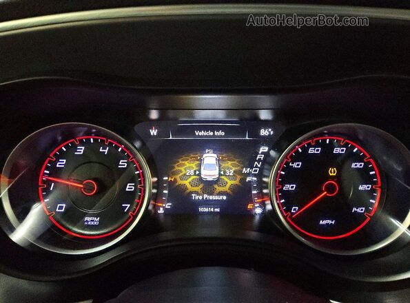 2C3CDXHG4KH527036 2019 DODGE CHARGER Black Widok zestawu wskaźników