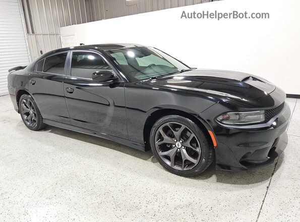 2C3CDXHG4KH527036 2019 DODGE CHARGER Black Widok wnętrza 360 stopni