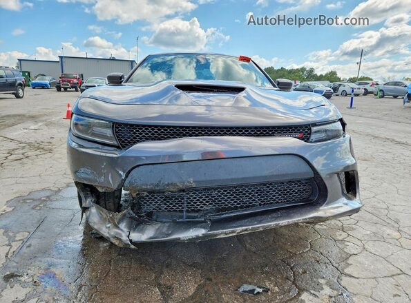 2C3CDXHG4KH583848 2019 DODGE CHARGER Gray Widok z przodu