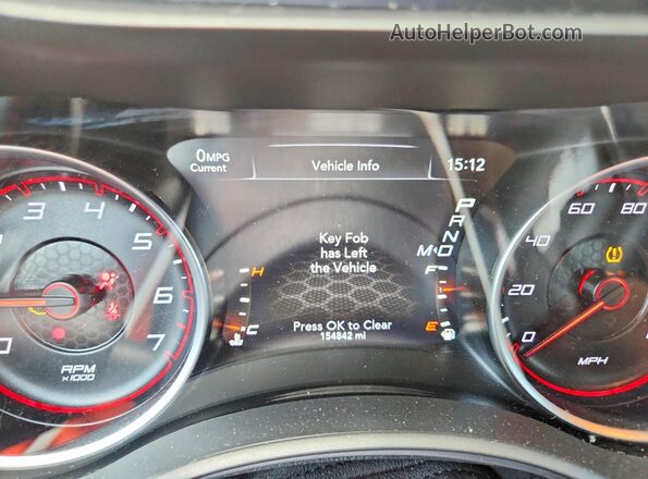 2C3CDXHG4KH583848 2019 DODGE CHARGER Gray Widok zestawu wskaźników