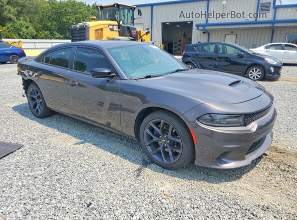 2C3CDXHG4KH615035 2019 DODGE CHARGER Charcoal Front right