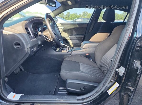 2C3CDXHG4MH530375 2021 DODGE CHARGER Black Front interior view