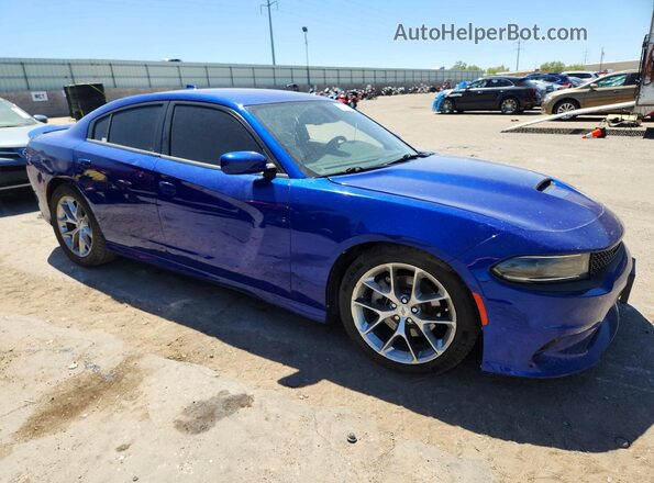 2C3CDXHG4NH192638 2022 DODGE CHARGER Blue Delantero derecho