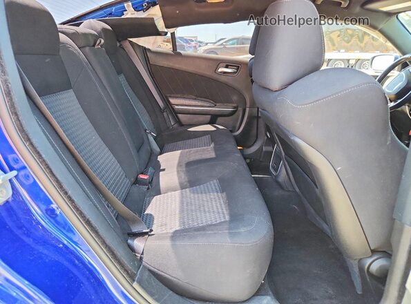 2C3CDXHG4NH192638 2022 DODGE CHARGER Blue Vista de los asientos traseros