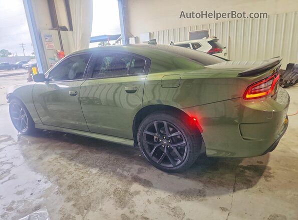 2C3CDXHG4NH240770 2022 DODGE CHARGER Green Հետևի ձախ