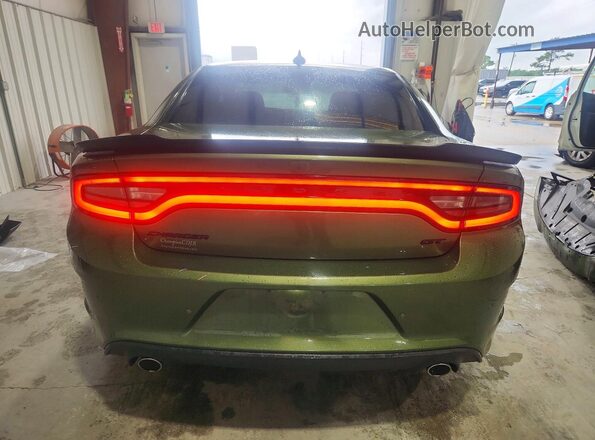 2C3CDXHG4NH240770 2022 DODGE CHARGER Green Հետևի տեսք