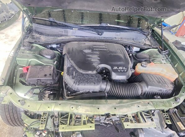 2C3CDXHG4NH240770 2022 DODGE CHARGER Green Սալոնի հետևի տեսք