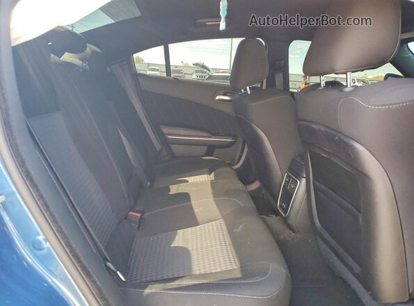 2C3CDXHG4PH566247 2023 DODGE CHARGER Blue Rear seats view