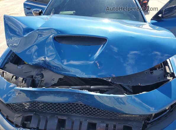 2C3CDXHG4PH566247 2023 DODGE CHARGER Blue Rear interior view