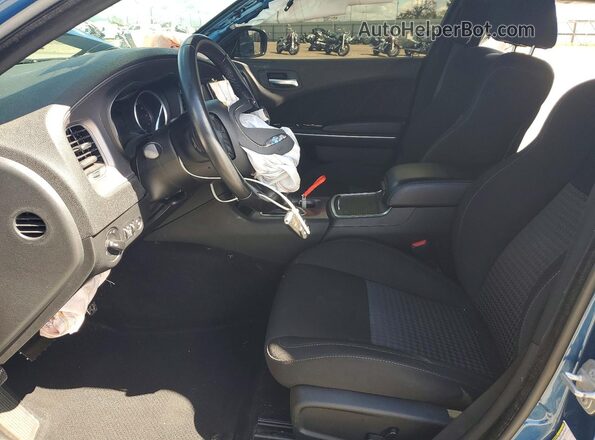 2C3CDXHG4PH566247 2023 DODGE CHARGER Blue Front interior view
