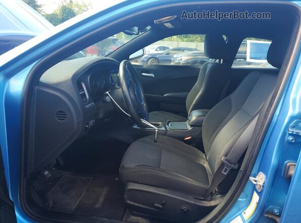 2C3CDXHG5GH115151 2016 DODGE CHARGER Blue Vista interior delantera