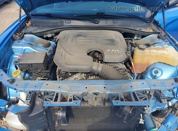 2C3CDXHG5GH115151 2016 DODGE CHARGER Blue Vista interior trasera