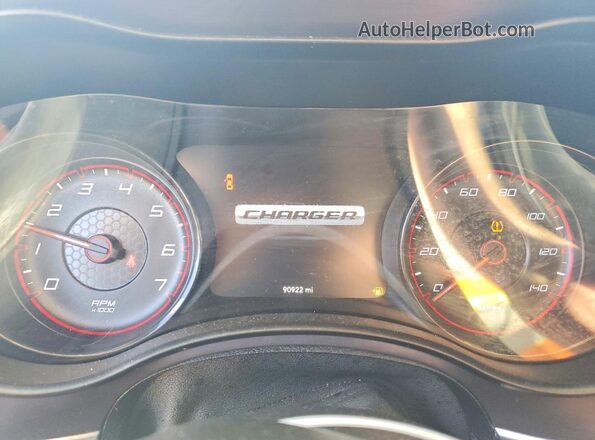 2C3CDXHG5GH115151 2016 DODGE CHARGER Blue Vista del cuadro de instrumentos