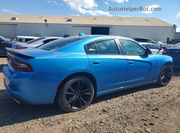 2C3CDXHG5GH115151 2016 DODGE CHARGER Blue Trasero derecho