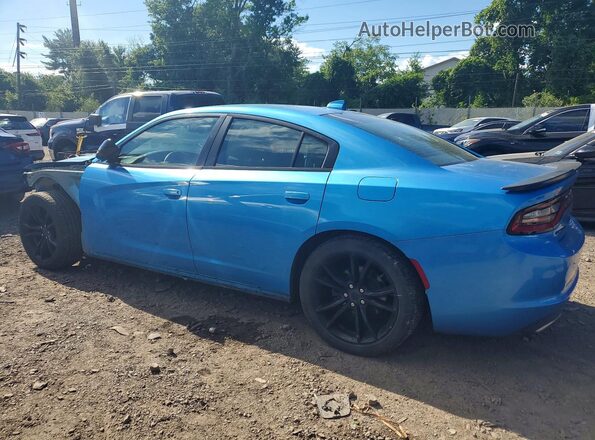 2C3CDXHG5GH115151 2016 DODGE CHARGER Blue Trasero izquierdo