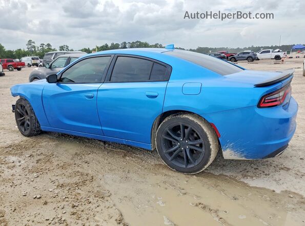 2C3CDXHG5GH210843 2016 DODGE CHARGER Blue Հետևի ձախ