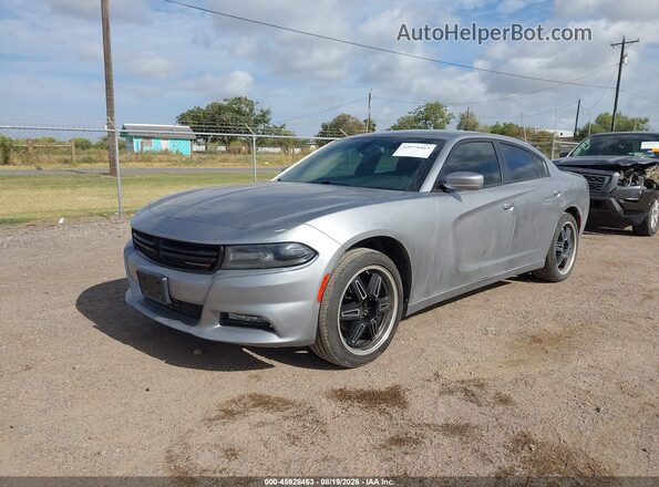 2C3CDXHG5GH302017 2016 DODGE CHARGER Silver Vista tres cuartos delantera izquierda