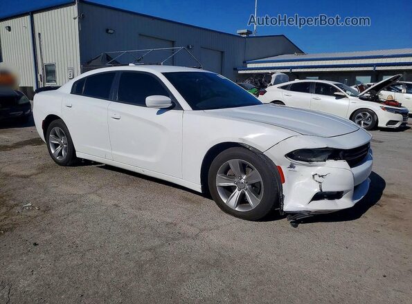2C3CDXHG5GH339360 2016 DODGE CHARGER Белый Передняя правая четверть