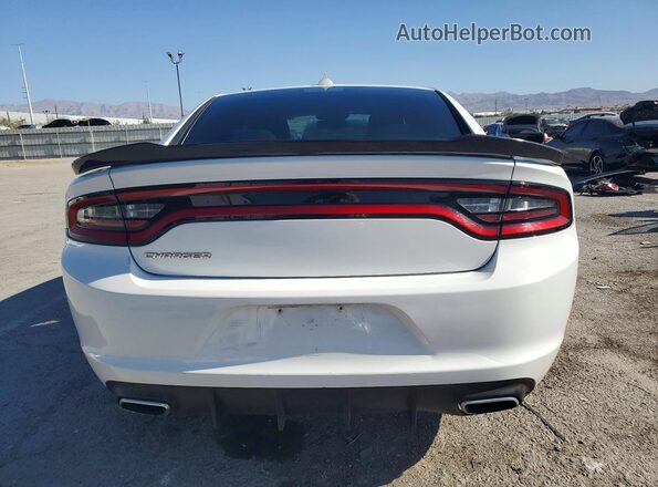 2C3CDXHG5GH339360 2016 DODGE CHARGER Белый Вид сзади