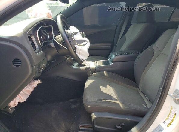 2C3CDXHG5GH346230 2016 DODGE CHARGER White Вид салону спереду