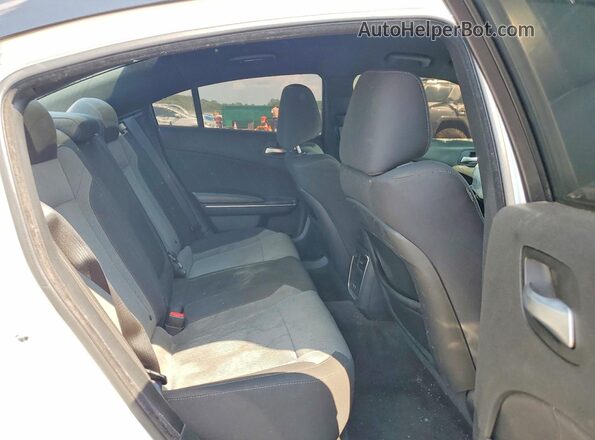 2C3CDXHG5GH346230 2016 DODGE CHARGER White Вид задніх сидінь