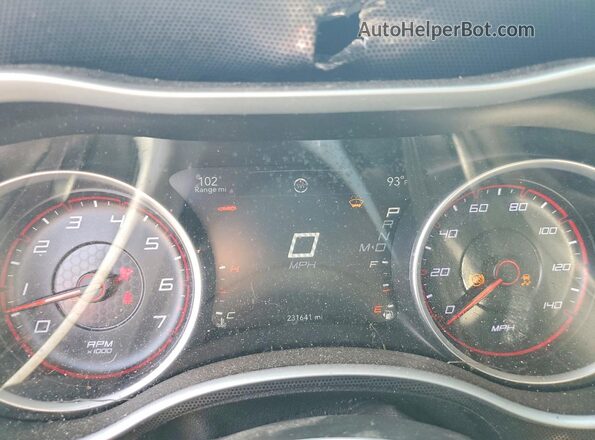 2C3CDXHG5GH346230 2016 DODGE CHARGER White Вид щитка приладів