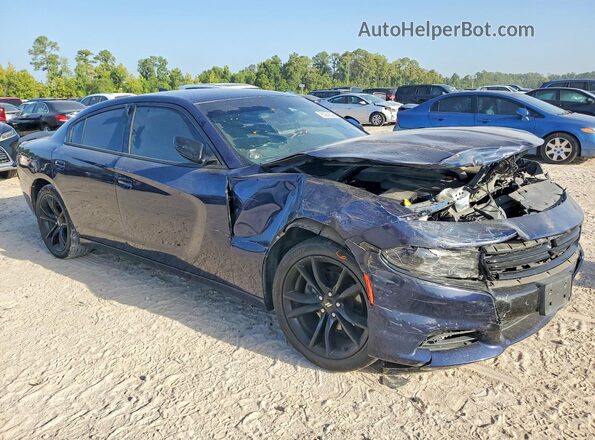 2C3CDXHG5HH593068 2017 DODGE CHARGER Blue Առջևի աջ